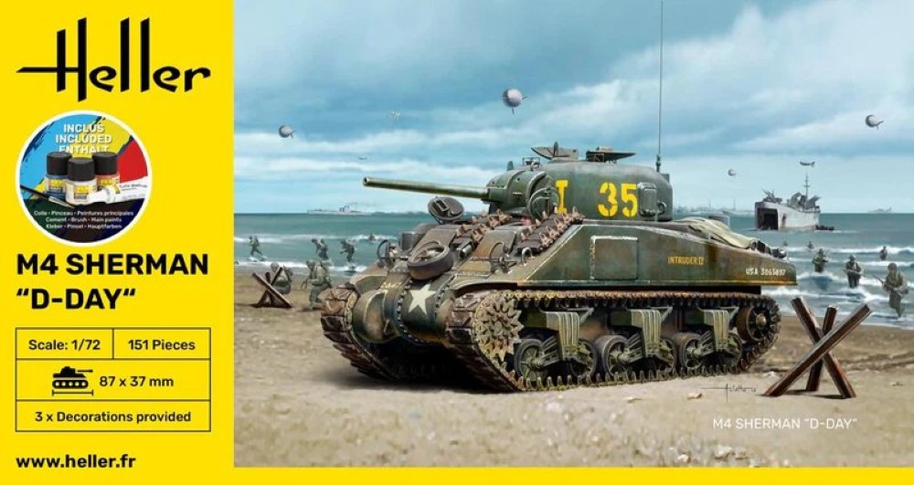 Heller M4 Sherman D-Day 1:72